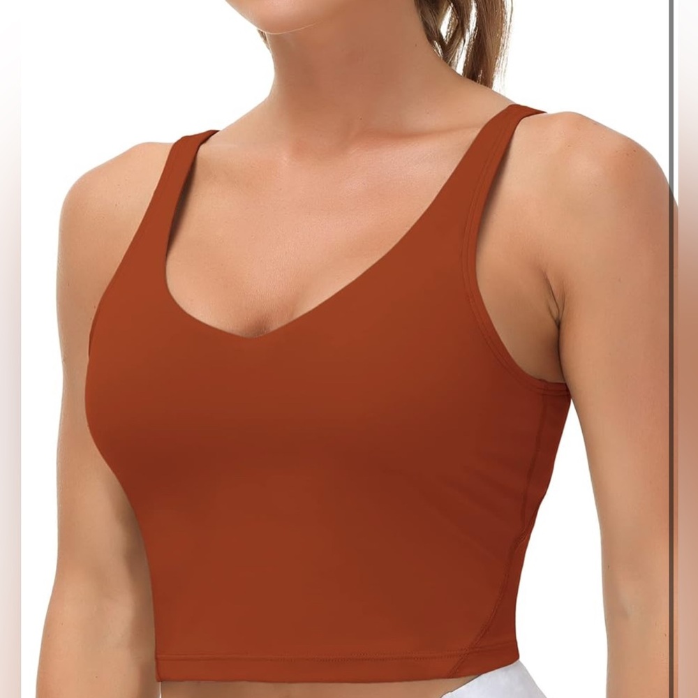 THE GYM PEOPLE Womens' Sports Bra Longline Wirefree Padded with Medium Support M